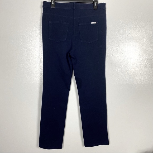 St John Navy Blue stretch denim straight leg - Picture 5 of 5